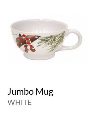 Deer Friends White Jumbo Mug