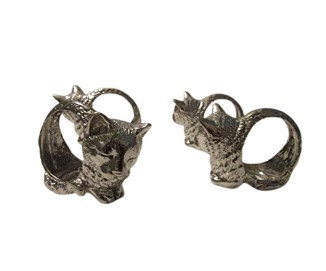 Cat Napkin Rings  Arthur Court Designs