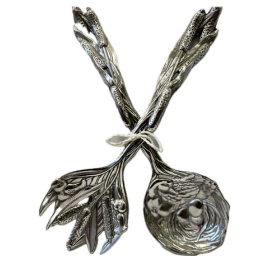 Duck Serving Spoons Set 2  Arthur Court Designs