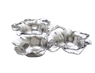 Grape 3 Bowl Server  Arthur Court Designs