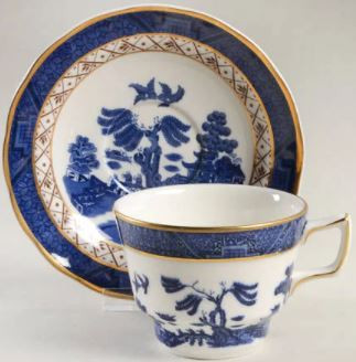 Real Old Willow Booths Cup And Saucer