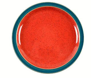 Harlequin Holly Red Salad Plate