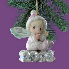 Babys First Christmas Ornament - Babys First Christmas Ornament Precious Moments