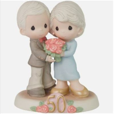 Fifty Golden Years Together Fi - Fifty Golden Years Together Figurine Pecious Moments