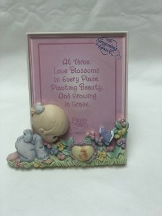 Age Three Picture Frame Precious Moments Enesco