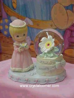 January Birthstone Flower Waterball Precious Moments