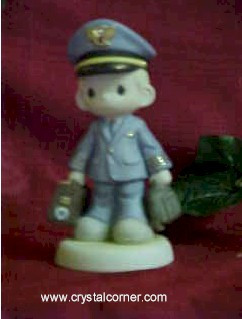 Male Flight Attendant Precious Moments  Retired