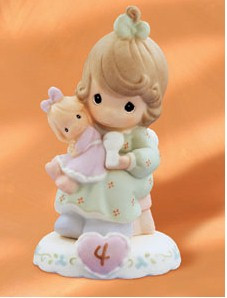 Growing In Grace Age 4 Brunette Precious Moments Old Series