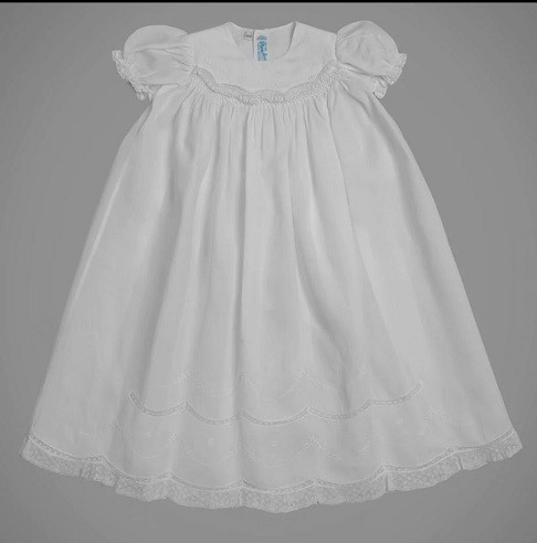 Girls Smocked Special Occasion Set White 6   9 Months