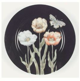 Midnight Poppy Fitz And  Floyd Salad Plate