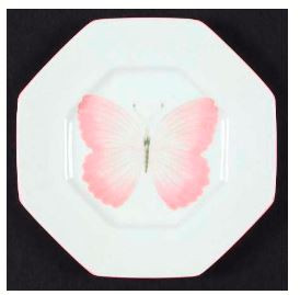 Peach Butterfly Fitz And Floyd Salad Plate