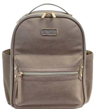 Itzy Ritzy Mini Taupe Backpack Diaper Bag