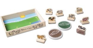 My First Wooden Stamp Set Farm Animals Melissa And Doug