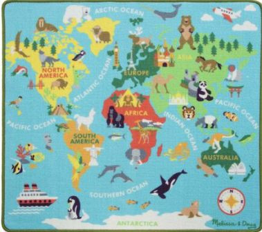 MELISSA and DOUG ROUND THE WOR - MELISSA and DOUG ROUND THE WORLD TRAVEL RUG