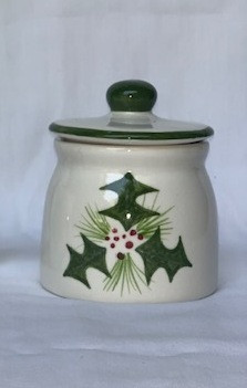 Holly N S Gustin Sugar Bowl And Lid
