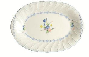 Blue Peony  Nikko  Oval Platter