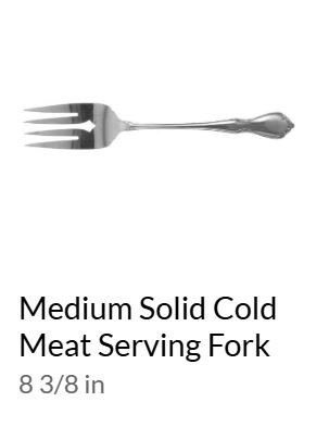 Chateau Serving Or Meat Fork Oneida Stainless
