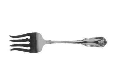 Silver Shell Oneida Serving Fork
