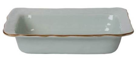 Cantaria Sheer Blue Skyros Medium Rectangular Baker  3535 Sb