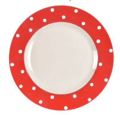 Baking Days Spode Red Dinner Plate