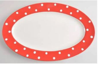 Baking Days Spode Red 17 Inch Platter