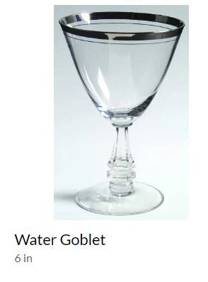 Brookmar Tiffin  Water Goblets