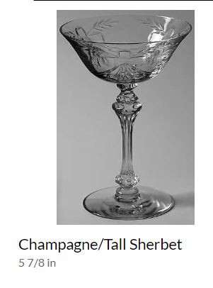 Jubilation Platinum Tiffin  Water Goblet