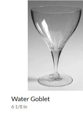Linear Tiffin  Water Goblet