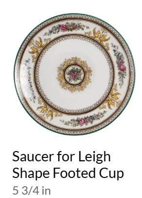 Columbia Enameled Saucer Only - Wedgwood