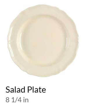 Queens Plain Round Salad Plate - Wedgwood