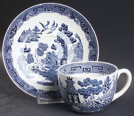 Willow Blue Cup and Saucer - Wedgwood