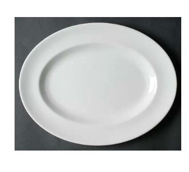 White Medium Oval Platter - Wedgwood