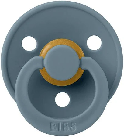 Bibs Latex Pacifier Anatomical Pacifier Size 1 Blue and Petrol