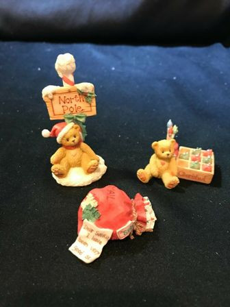 3 Piece Ornament Set Cherished Teddies Enesco