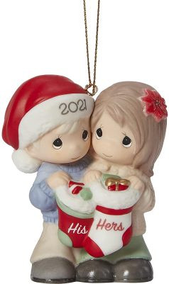Precious Moments Dated 2021 Couple  Christmas Ornament