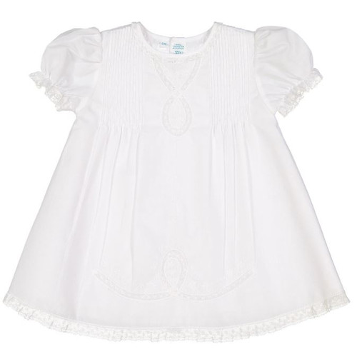 Lace Ribbon Slip Dress White Size 6 Mo. Feltman Brothers