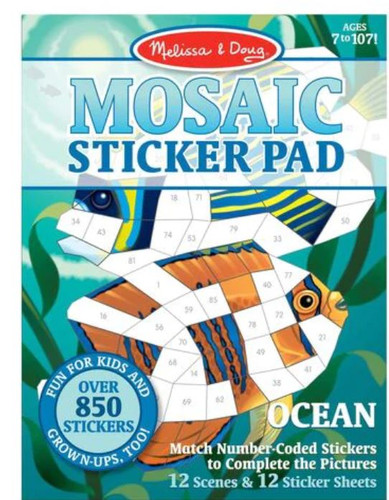 Melissa And Doug Mosaic Sticker Pad Ocean Animals