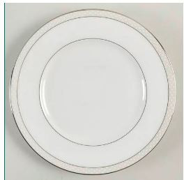 Platinum Beaded Pearl Nikko Bread And Butter Plate