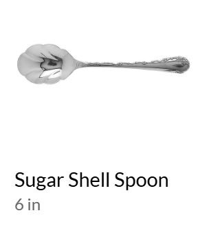 Belle Rose Sugar Shell or Spoon
