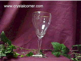 Gold Charm Tiffin Water Goblet
