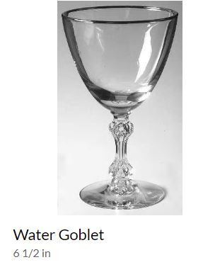 Lexington Tiffin  Water Goblet
