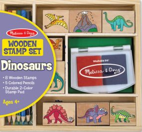 DINOSAUR STAMP SET MELISSA a - DINOSAUR STAMP SET  MELISSA  and DOUG