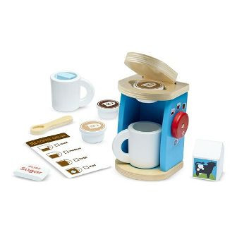 Melissa And Doug Wooden Brew And Serve Coffee Set