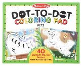 Melissa And Doug 123 Dot To Dot Coloring Pad   Pets