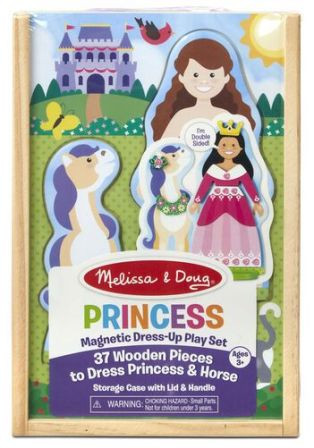 MELISSA and DOUG PRINCESS MAGN - MELISSA and DOUG PRINCESS MAGNETIC DRESS UP PLAY SET