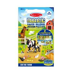 Melissa And Doug Take Along Magnetic Jigsaw Puzzles Farm