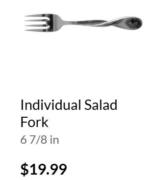 Aquarius Salad Fork