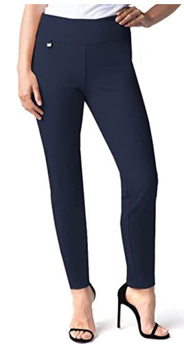 Wide Elastic Waist Ankle Pant Size 6 Midnight Blue