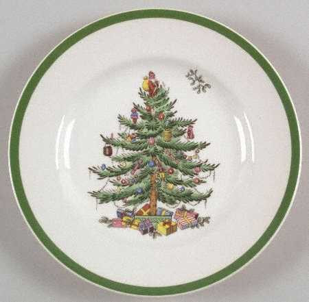 Christmas Tree Spode Bread And Butter