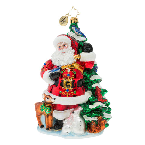 Santas Menagerie Of Friends  Christopher Radko Ornament